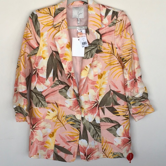 NWT Joie Tropical Linen Jacket - Picture 5 of 6